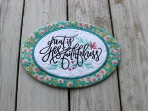 Faithfulness Mug Rug