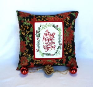 Thrill of Hope Pillow (7×11)