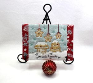 Gingerbread Winter Mug Rug (5×7)