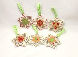 Star Cookie Ornaments (4×4)