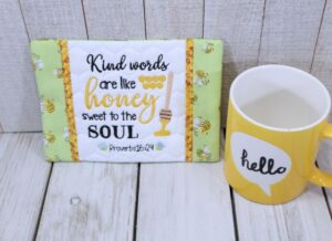 Kind Words Mug Rug (5×7)