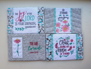 Inspirational Mug Rug Set 3