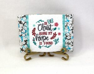 In Christ Alone Mug Rug