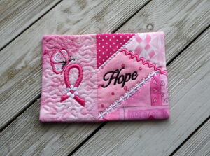 Breast Cancer Awareness Mug Rug