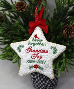 Memorial Star Ornament (5×7)