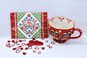 Folkloric Love Mug Rug