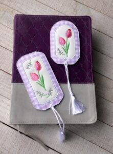 Vinyl Tulip Bookmarks (5×7)