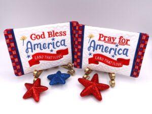 God Bless Mug Rug (5×7)