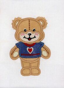 Applique Teddybear Boy