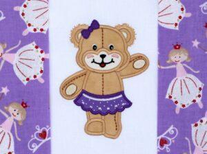 Applique Teddy Bear (Girl)