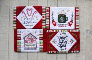 Inspirational Christmas Mug Rugs (5×7)