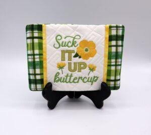 Buttercup Mug Rug ITH