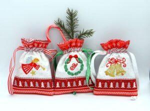 Christmas Drawstring Bags (5×7)