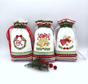 Christmas Drawstring Bags (6×10)