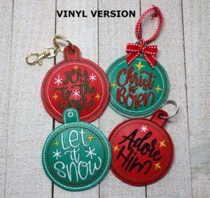 Christmas Ornaments / Tags (4×4)