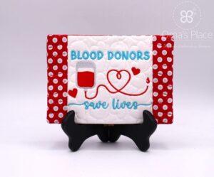 Blood Donors Mug Rug (5×7)