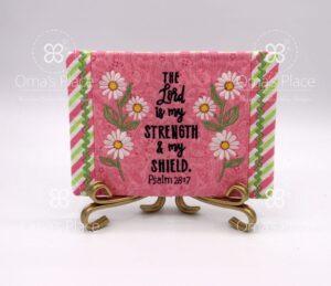 My Strength Mug Rug