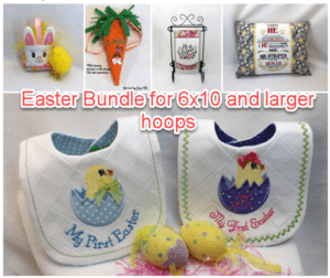 Easter Bundle for 6×10 and larger Hoops