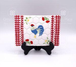 Folkloric Rooster Mug Rug