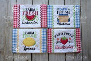 Farm Fresh Mug Rug Set