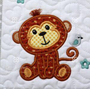 Monkey Applique (4×4)