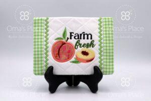 Peaches Mug Rug