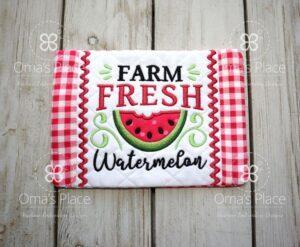 Watermelon Mug Rug