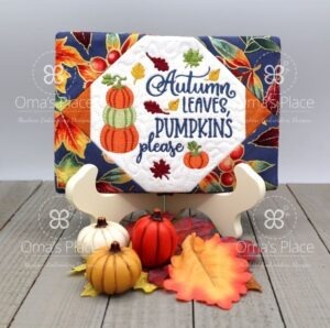 Pumpkin Please Mug Rug