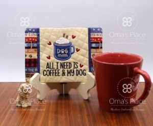 Coffee and Dog Mug Rug