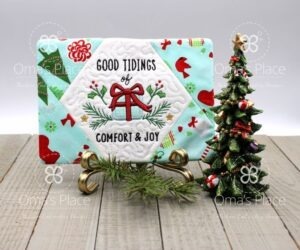 Good Tidings Mug Rug