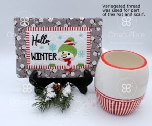 Hello Winter Mug Rug