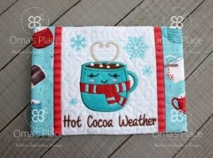 Hot Cocoa Mug Rug