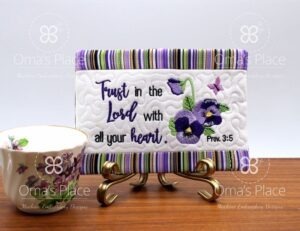 Trust in the Lord Mug Rug