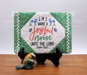 Joyful Noise Mug Rug