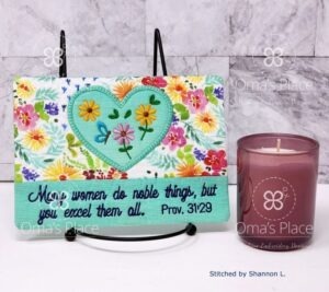Proverbs 31 Mom/Mum Mug Rug