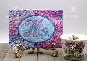 Monogram Mug Rug 2