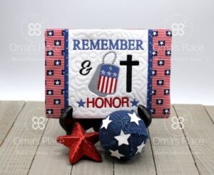 Remember & Honor Mug Rug