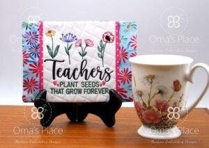 Teachers Plant Mug Rug