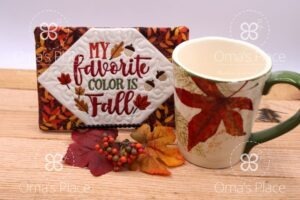 My Favorite Color Mug Rug – 2 Sizes!
