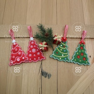 Felt Christmas Tree Ornaments (4×4)