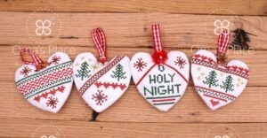 Christmas Heart Ornaments