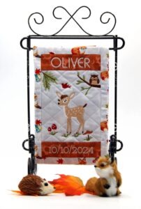 Woodland Baby Mini Quilt (6×10)