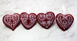 3D Filigree Hearts (5×5)