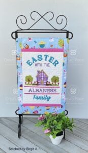 Family Easter Mini Quilt (7×11)